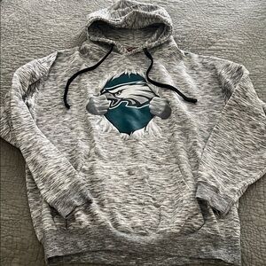 Gray Hoodie with Eagle Logo